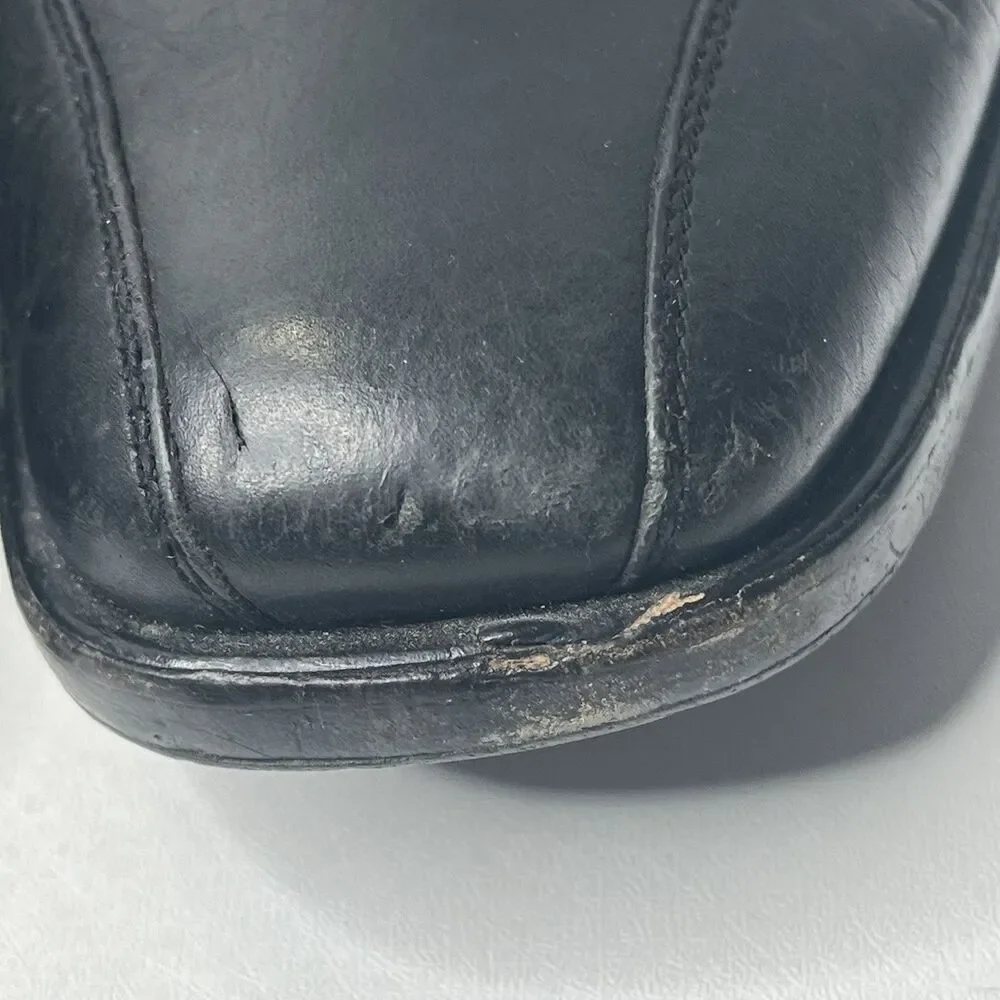 Hugo Boss  Black Leather  Derby Dress Shoes Mens Size 13 PLS READ